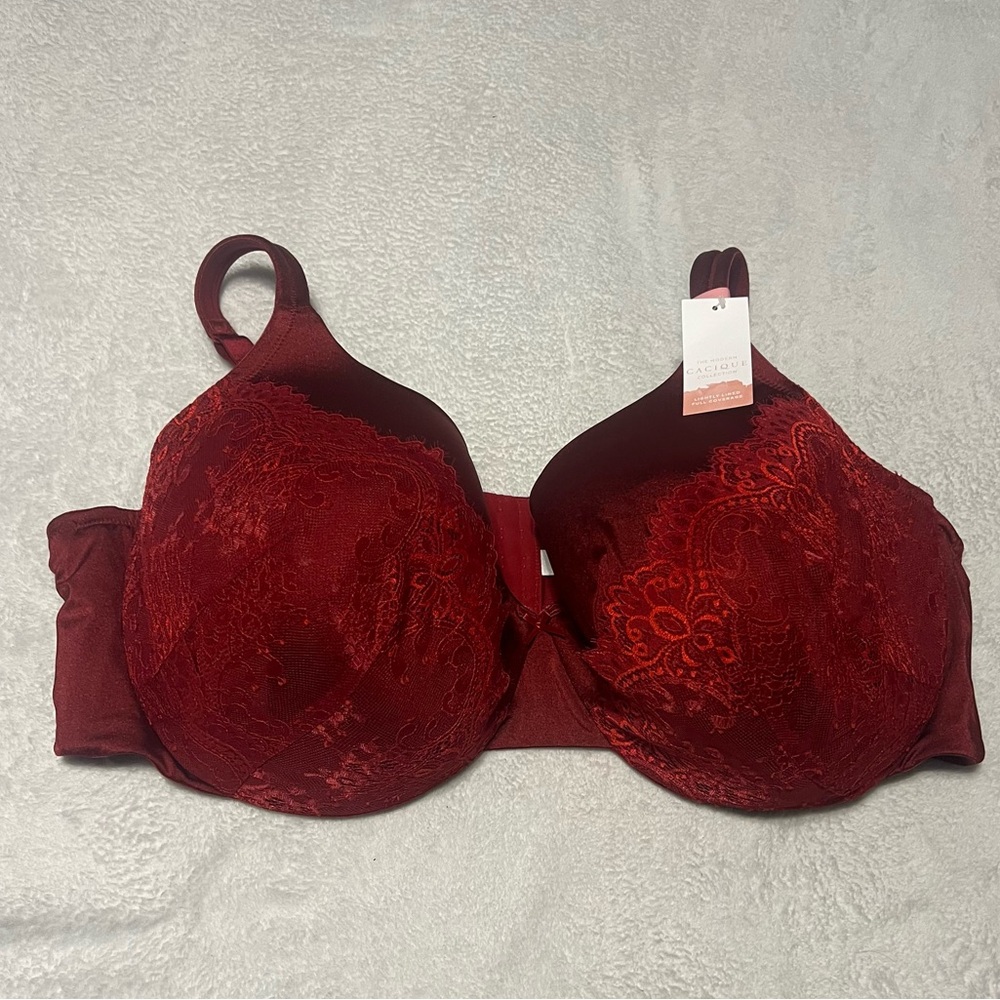 CACIQUE lightly lined full coverage bra NWT (flawed)